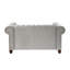 Causeuse Chesterfield en velours de style classique de 63,5 po avec garniture cloutée élégante-1159472664