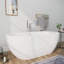 70"L x 31"W Premium Private-Enjoyment Freestanding Oval Soaking Acrylic Bathtub, Spa Bathroom Bundle