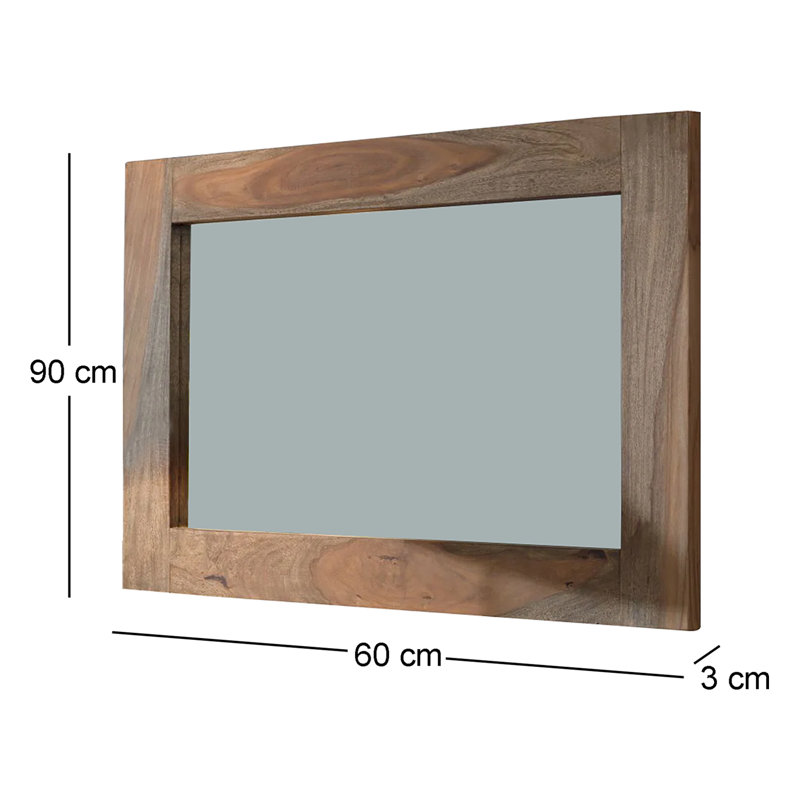 Nature Wood Wall Mirror