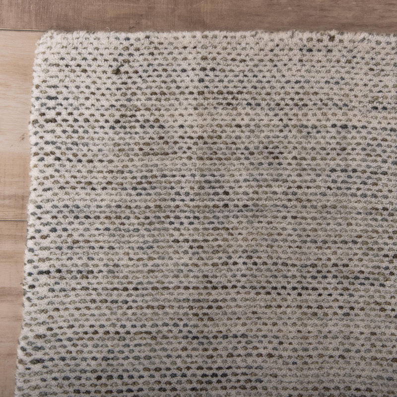 Tapis en laine tissé à la main, Rectangle 9 pi 9 po x 11 pi 9 po