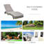 Chaise longue de piscine Outsunny-1816203653