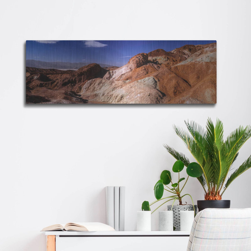 «Vallée de la mort - artistes palette 2» par Epic Portfolio, art mural en métal, 36 po x 12 po, H 12 po x l 36 po