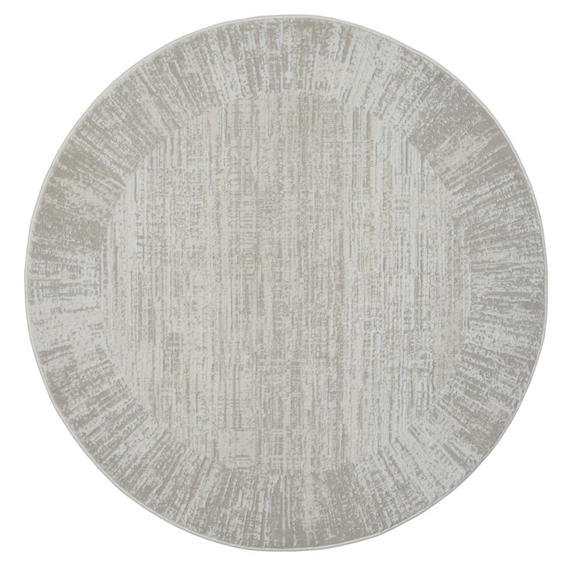 Serene cream  Rug, Round 120cm