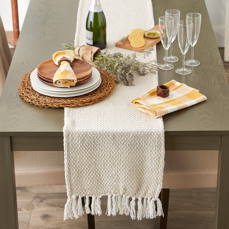 Destainy Solid Table Runner,  72'' x 15'', Brown