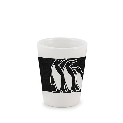 Tasse en porcelaine 350 ml / 11,8 oz - Pingouin - noir