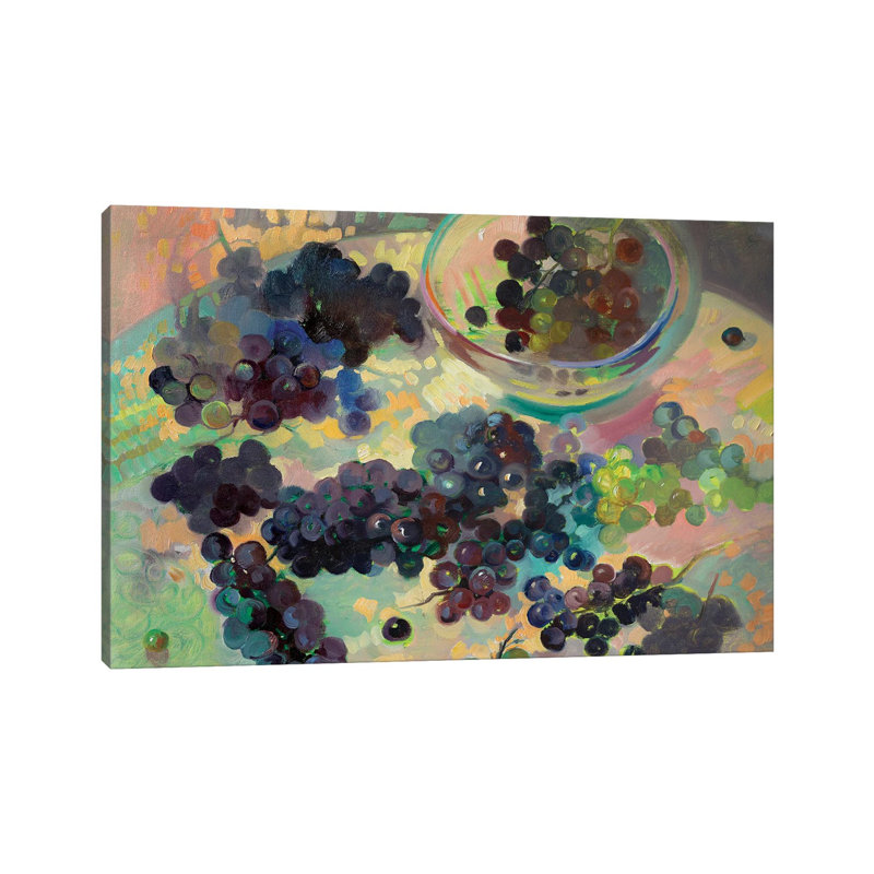 Grapes 1 Piece Wrapped Canvas Painting, 20.32 cm H x 30.48 cm W