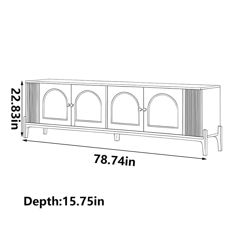 Meuble télé Fashion Pop, 78.74"