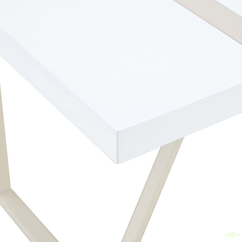 Ensemble de table de salle à manger en MDF, Blanc, 7
