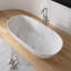 Baignoire de trempage autoportante en résine 63 po x 30 po-124883375