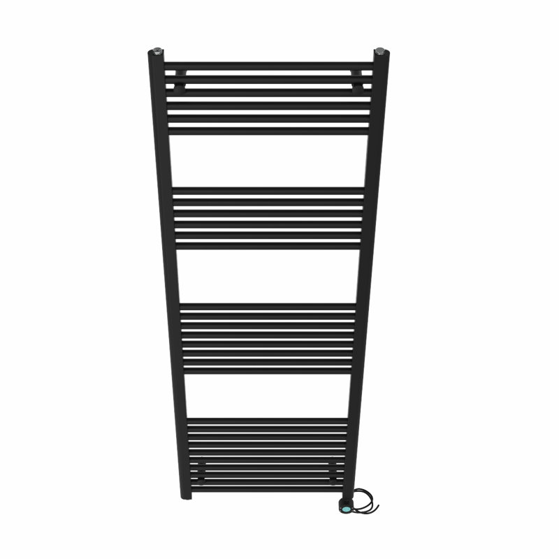 Kendal Straight Towel Rail Heated Towel Rails, Anthracite, 180cm H x 30cm W x 3cm D
