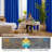 Deconovo 100% Blackout Grommet Curtain Panels with Liner, Thermal Insulated Room Darkening Curtains (Set of 2)-75195027-75195023