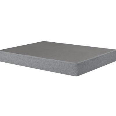 9 In. Folding Mattress - Metal Frame, Gray Removable Linen Foundation Base Strong Metal, Detachable Bed