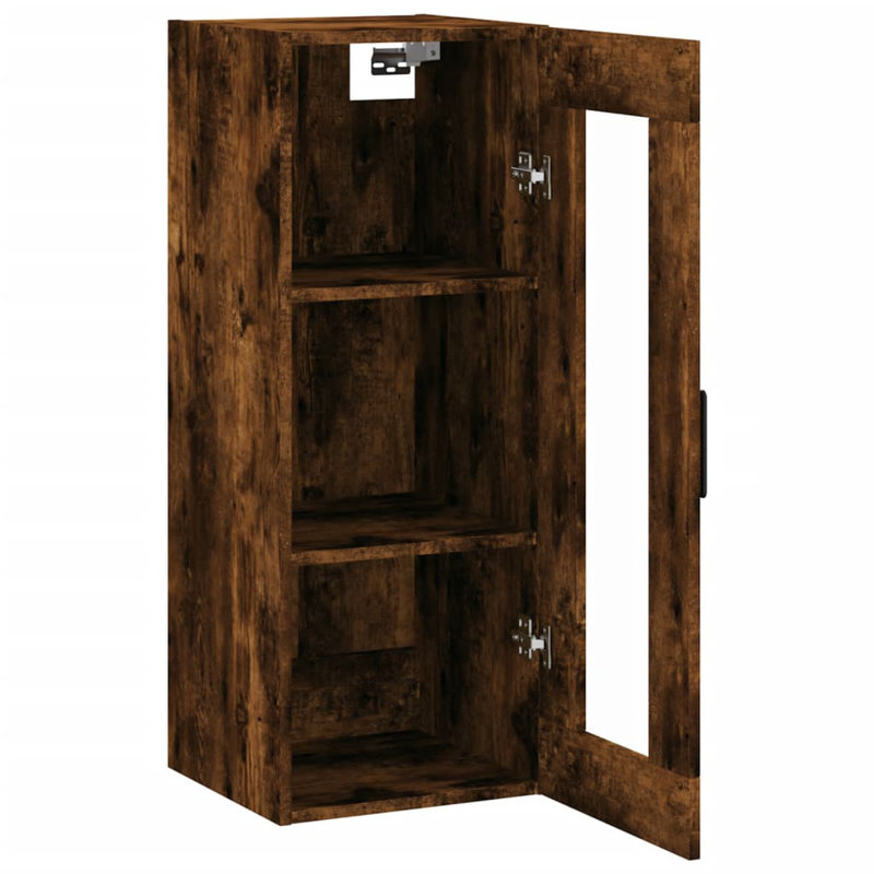 Meria Bathroom Storage, Smoked Oak