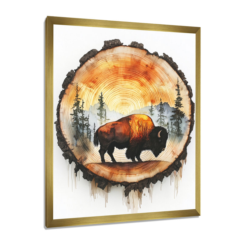 Gladiz - Animals Canvas Prints, H 20 po x l 12 po, Doré, Picture Framed