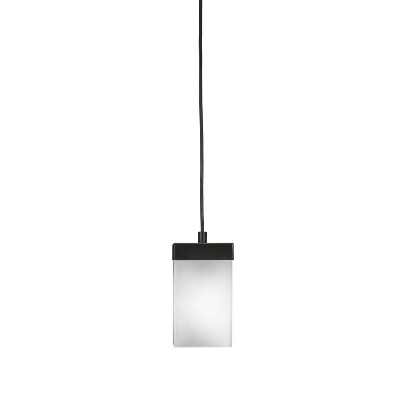 Mini-luminaire suspendu à cordon Nouvelle, Espresso, Blanc
