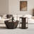 Octagonal Log Color  Rubber Wood Set Of Two Coffee Table, Coffee Table, Living Room Bedroom(Set Of Two Pieces)-886652435