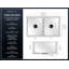 32.75" L x 19.88" W Double Basin Farmhouse Kitchen Sink with Accessories-82987226