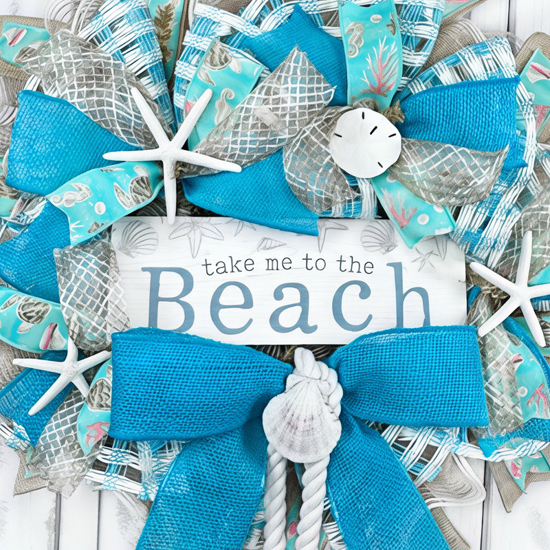 Couronne en maille 18 po Take Me to the Beach