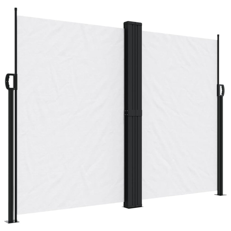 Symple Stuff Retractable Side Awning, 180cm H x 1200cm W, White
