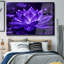 Fleur de lotus en verre trempé, art mural de style naturel-131493783