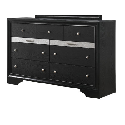Mobilier de chambre à coucher en bois massif de luxe moderne 1 pièce Glam