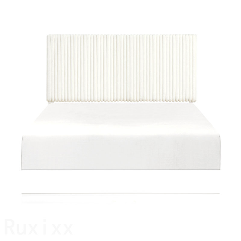 Lit de luxe luxueux avec perle blanche et très grand lit d'ameublement doux, Très grand lit