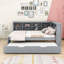 Lit de jour en bois avec couchette, tablettes et ports de chargement USB-65170024-65170021