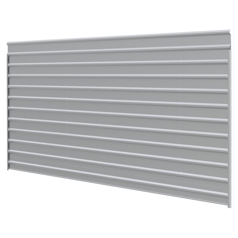 Eggshell Galvanized Steel Carport Side Wall Enclosure