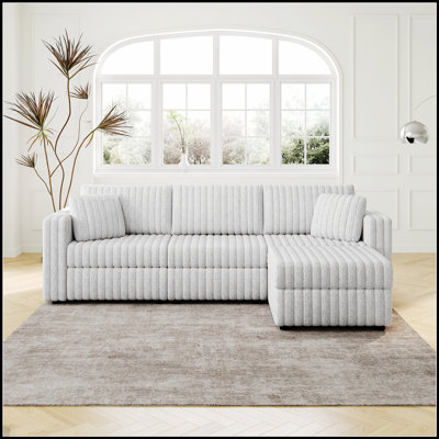 Canapé 106,3 pouces pour 3 personnes avec repose-pieds 30,7 pouces, relevage hydraulique pour plus de confort et de rangement, élégant et pratique