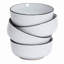 Ensemble de 4 bols à céréales en grès Bistro de 14,2 cm (5,6 pouces) pour soupe, salade et pâtes - durable, allant au micro-ondes et au lave-vaisselle