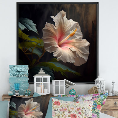 «Blooming and Hibiscus I», reproduction sur toile