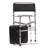 Folding Shower Chair Toilet Seat w/ Commode Bath Safety Seat Height Adjustable