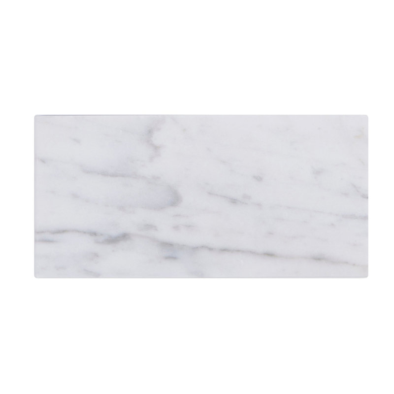 Carreaux de marbre et de marbre blanc poli Carrara 3 po x 6 po (0,13 pi2 / pièce)
