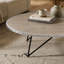 Table basse Allis en chêne gris patiné et finition en métal
