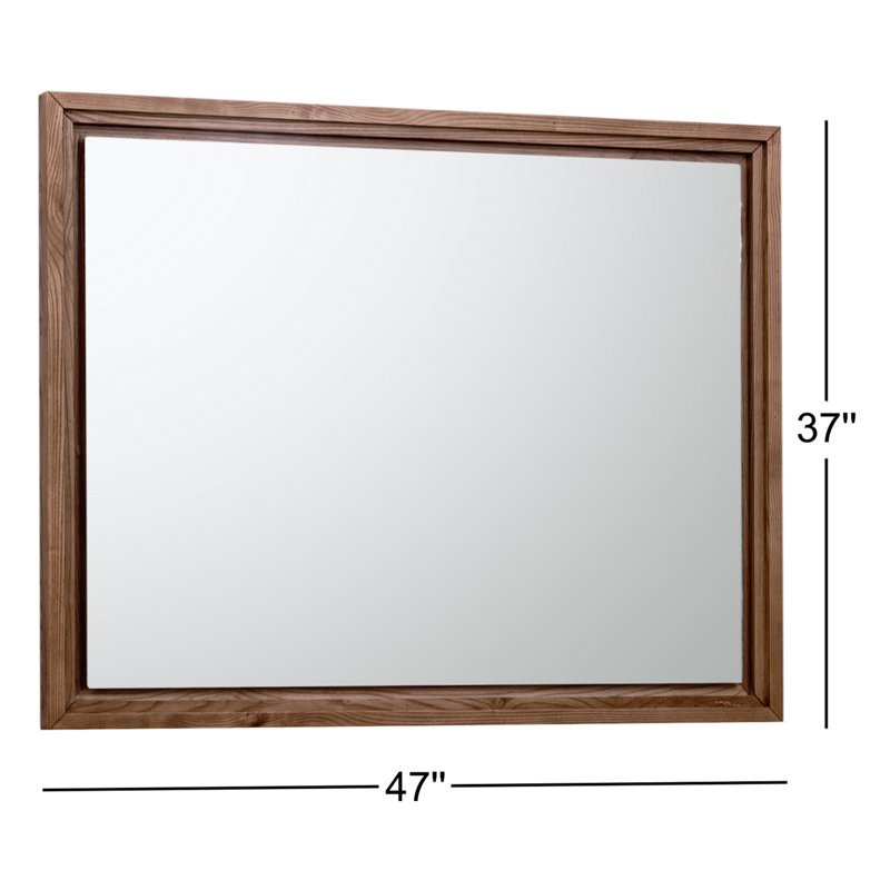 Finnian Rectangle Mirror, Walnut