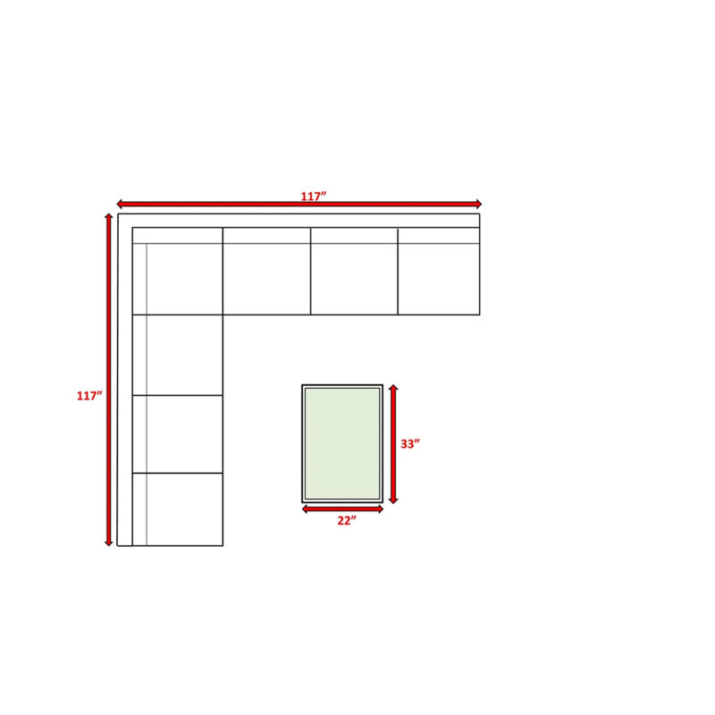 Ensemble de patio en osier 6 places avec coussins entièrement assemblé