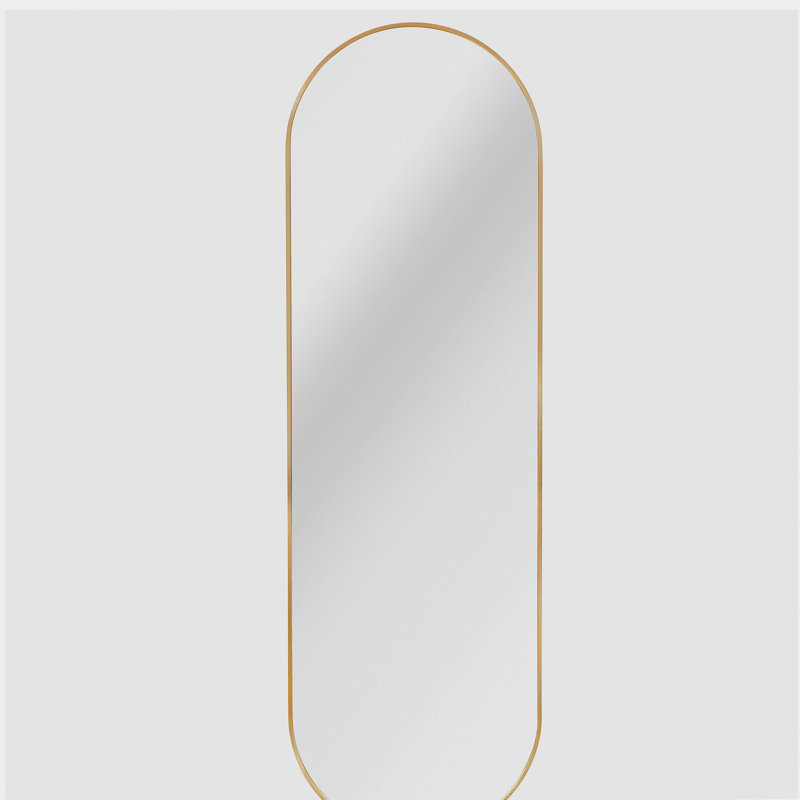 Golden 63 x 20IN pill-shaped full-length mirror or bathroom mirror