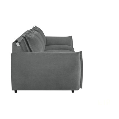 Chenille Power Sofa With Sleeper