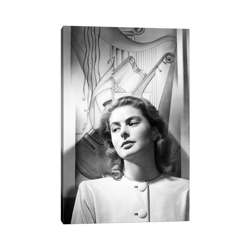 Ingrid Bergman (1915-1982) - Wrapped Canvas Print, 20.32 cm H x 30.48 cm W