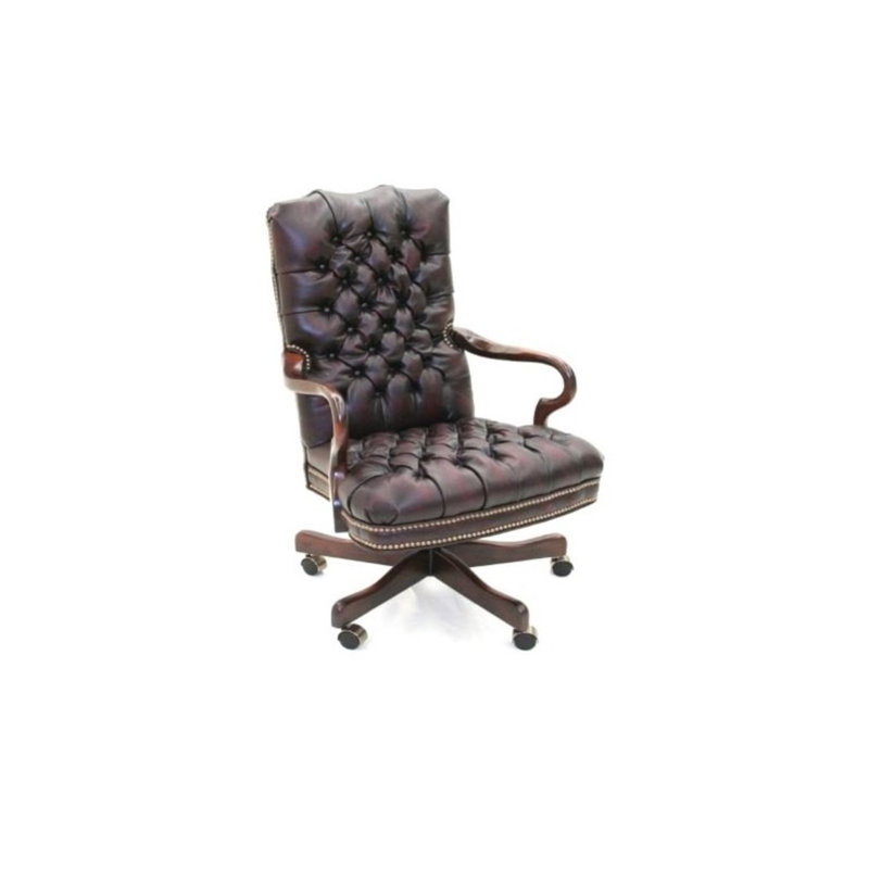 Swivel Executive Chair, Bella Black Performance Velvet, Brushy Bayou, Old Gold E