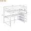 Lit mezzanine avec tablettes de rangement et bureau sous le lit-501454305-501454307