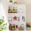 71'' Kitchen Pantry With Bookcases, Farmhouse Wall Unit Tv Stand For Tvs Up To 75"-921111642