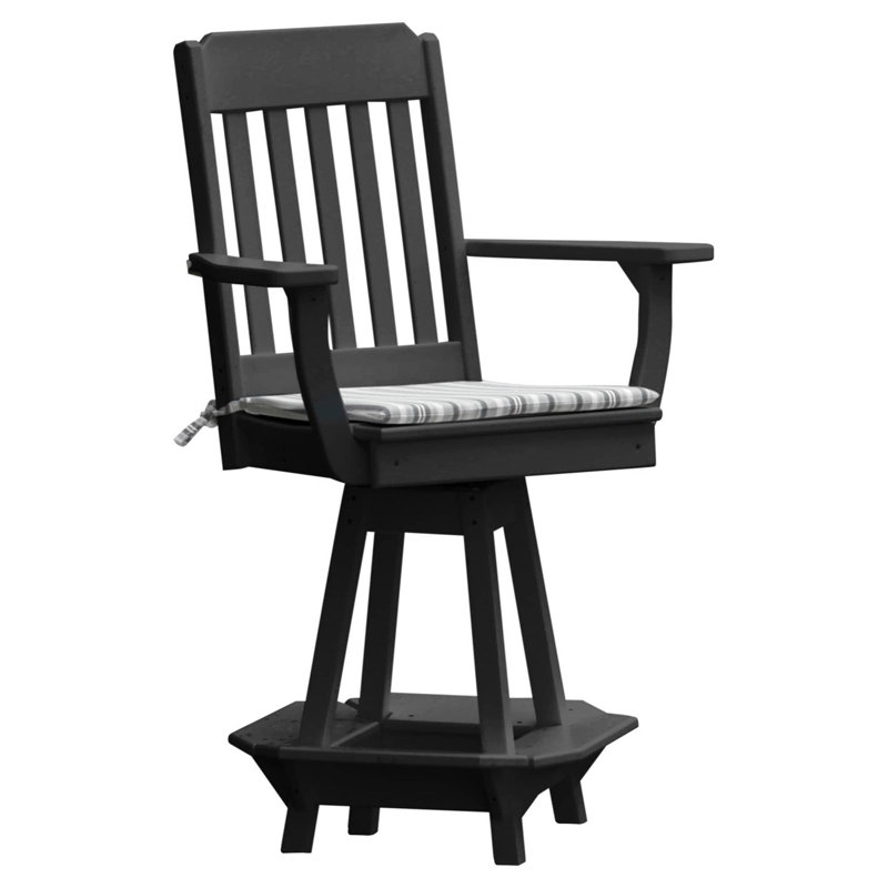 Chaise pivotante Keystone Amish Co., Black
