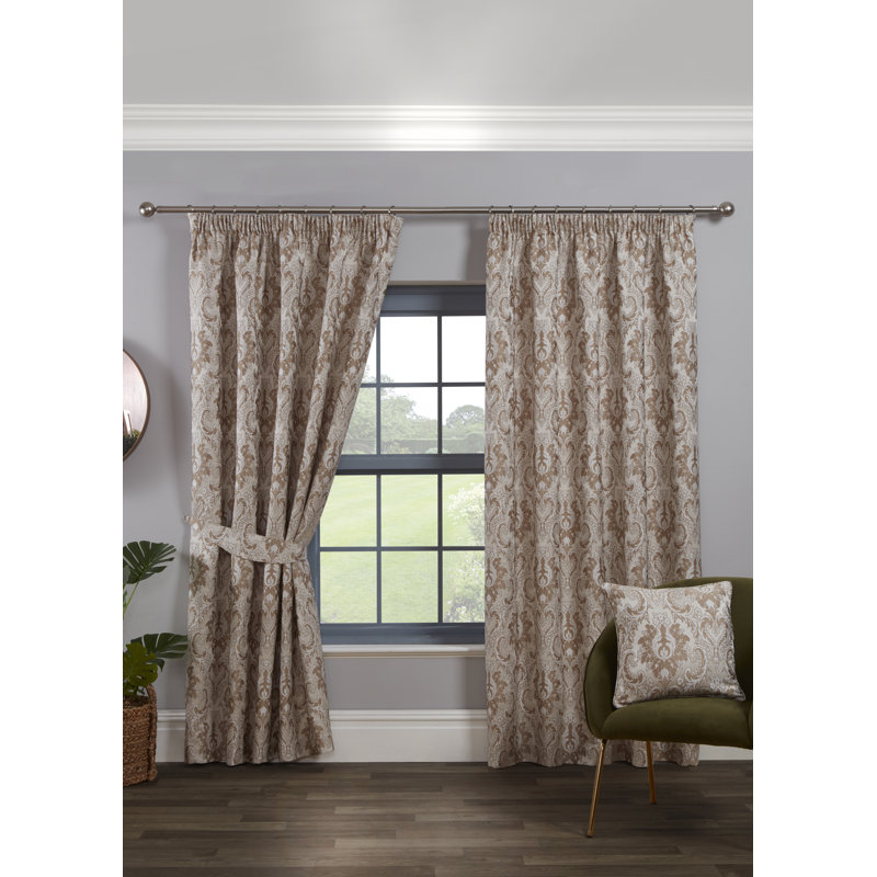 Cadnite Room Darkening Curtain Pair, 117 W x 183 D cm, Latte
