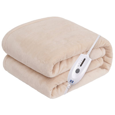 SEALY Flannel Heated Blanket