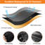 Outdoor Grill Waterproof Cover Round Fire Pit Cover, Black, 51″D x 25″H