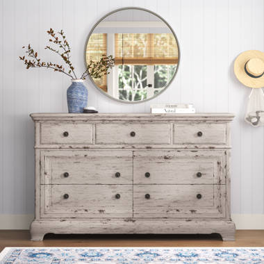 Stratton 9 Drawer Dresser with Mirror Sand & Stable