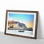 Boat Passing Beachy Head Cliffs Eastbourne - Picture Frame Painting Print on MDF-55544232-55544228