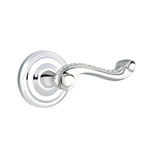Rope Wave/Drop Passage (Hall & Closet) Door Lever with Round Rosette