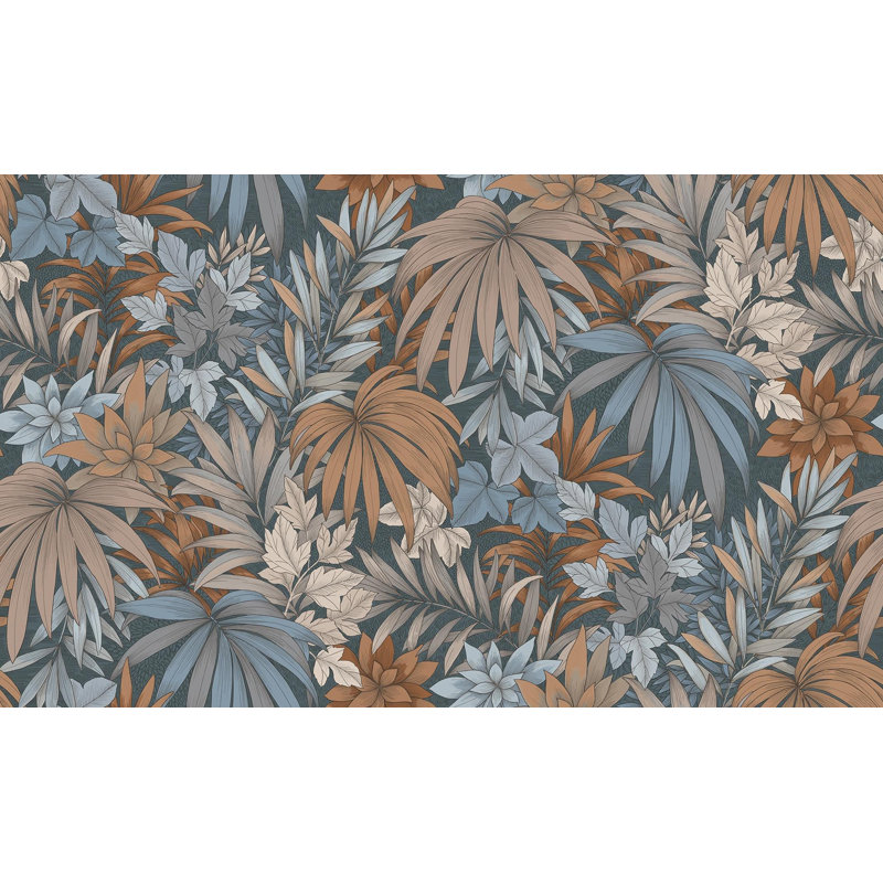 Barryan Floral Roll, Dark Blue